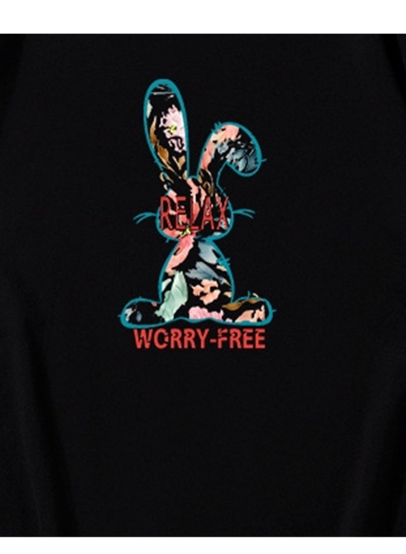بطاقة طوق مستدير جديد من القطن القصير -sleeved t -shirt - Image 3