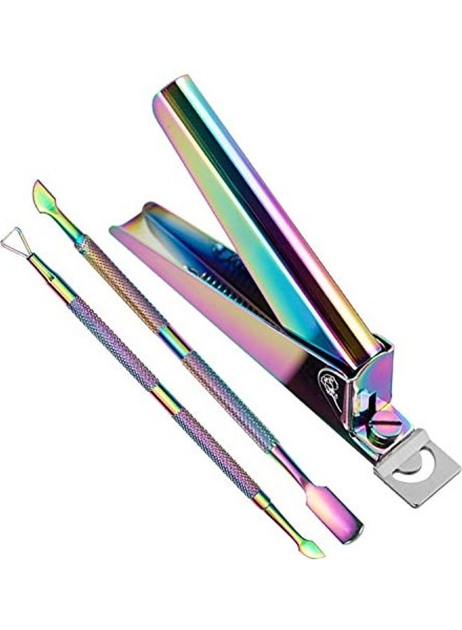 مجموعة أدوات تزيين أظافر ملونة مكونة من 3 قطع متعدد الألوان - Image 1