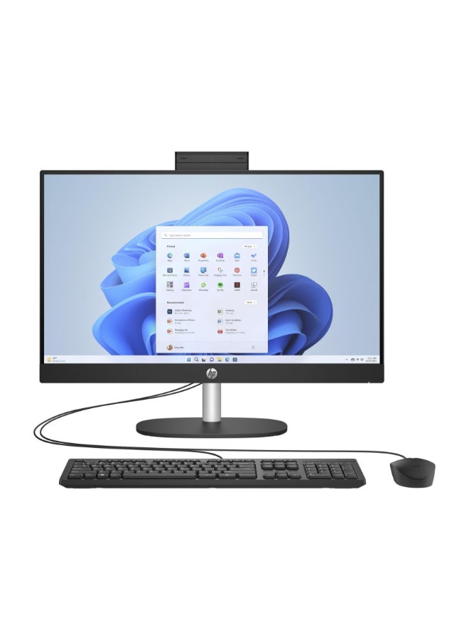 HP 24-cr0308 All-in-One PC, 23.8" Display, Intel Core i5-1334U, 8GB RAM, 512GB SSD, Black, Non-Touch, DOS, 1 Year Warranty Black - Image 1