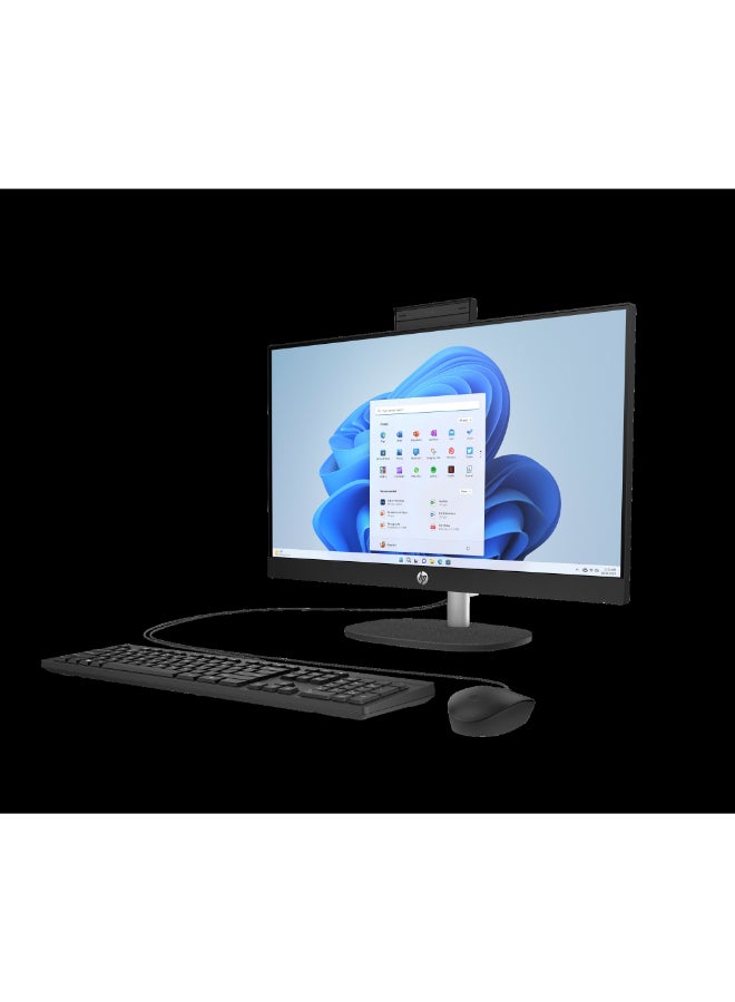 HP 24-cr0308 All-in-One PC, 23.8" Display, Intel Core i5-1334U, 8GB RAM, 512GB SSD, Black, Non-Touch, DOS, 1 Year Warranty Black - Image 2
