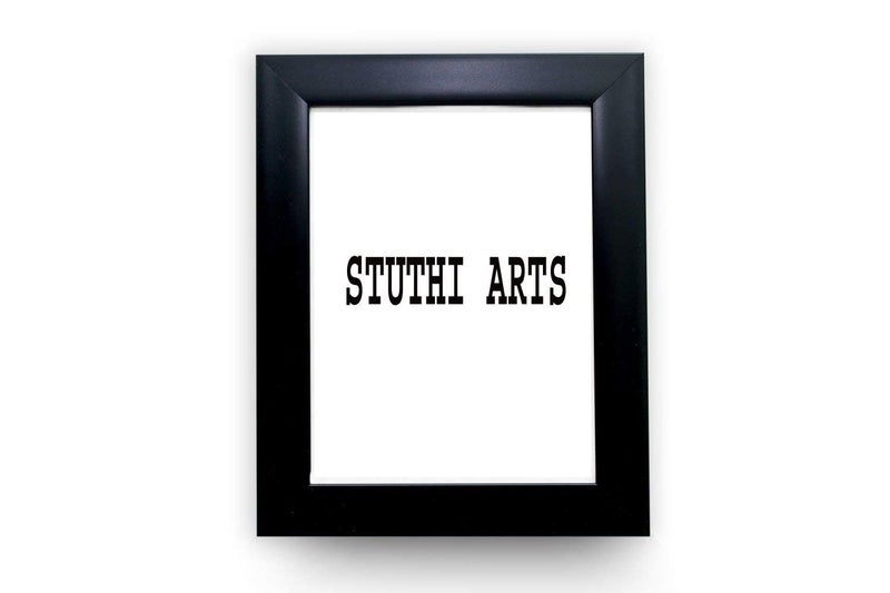 Stuthi Arts Wood Photo Frame With Glass, 5"X7" Size For Wall Black Picture Photo Frame (Black) - Image 2