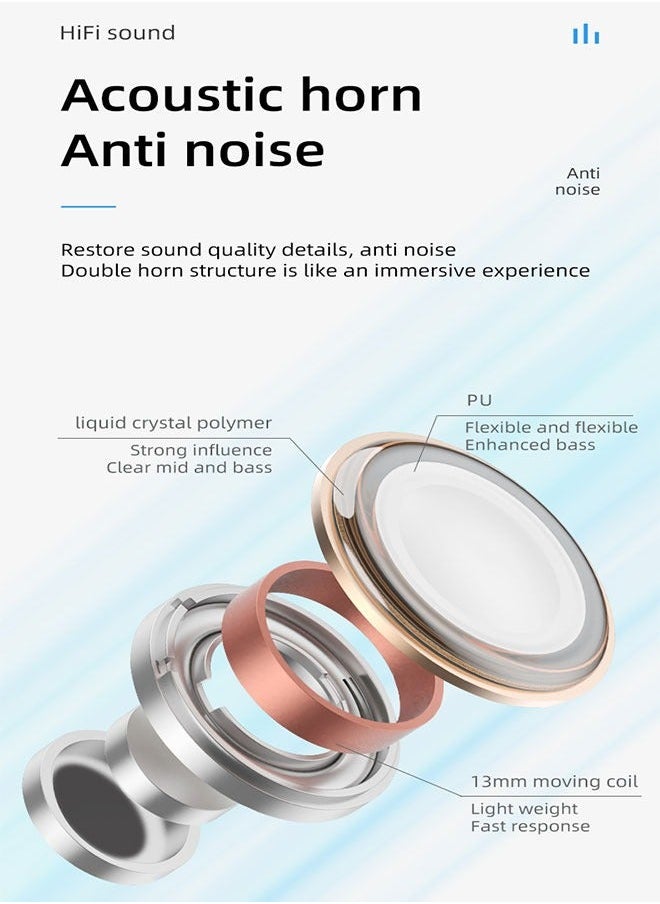 Generic Wireless Bluetooth Headset Noise Cancelling Stereo Earbuds With Air Conduction Technology, Smart Touch Control For Driving Talking Running Listening To Songs, Black  - Image 3