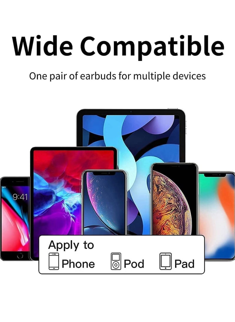 ELTRAZONE - for iPhone Earphones Wired Headphones Built-in Mic&Volume Control & Noise Cancellation In-Ear Earphones Earbuds Compatible for iPhone 11/12/13 Pro/XS Max/8/8plus 7/7plus Support for all iOS - Image 1
