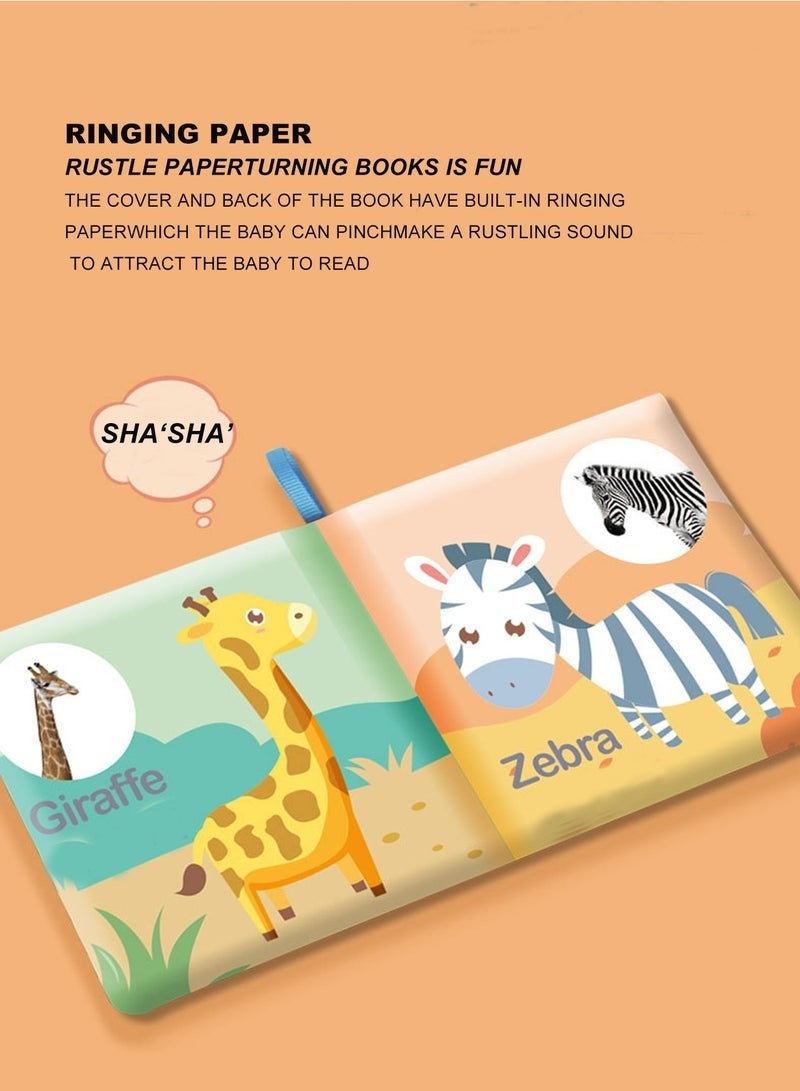 DURKU Cloth Book Set 6-Piece Early Education Non-Toxic Toys for Infants Baby Washable Books - Image 4