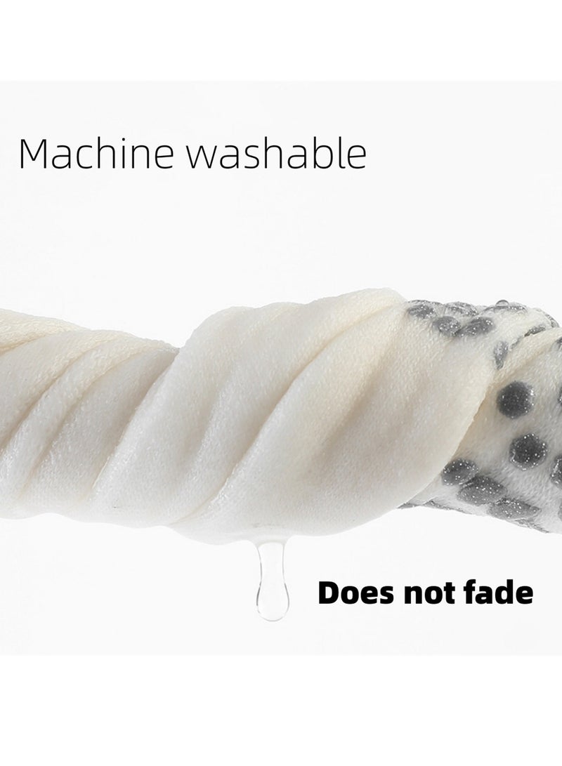 نوفولان جوارب يوجا نسائية لفصل الخريف والشتاء جوارب بيلاتيس جوارب لياقة بدنية جوارب جزيئات مضادة للانزلاق جوارب يوجا قطنية نسائية جوارب رياضية متوسطة الطول من تيري للرقص الباليه سميكة ودافئة - Image 5