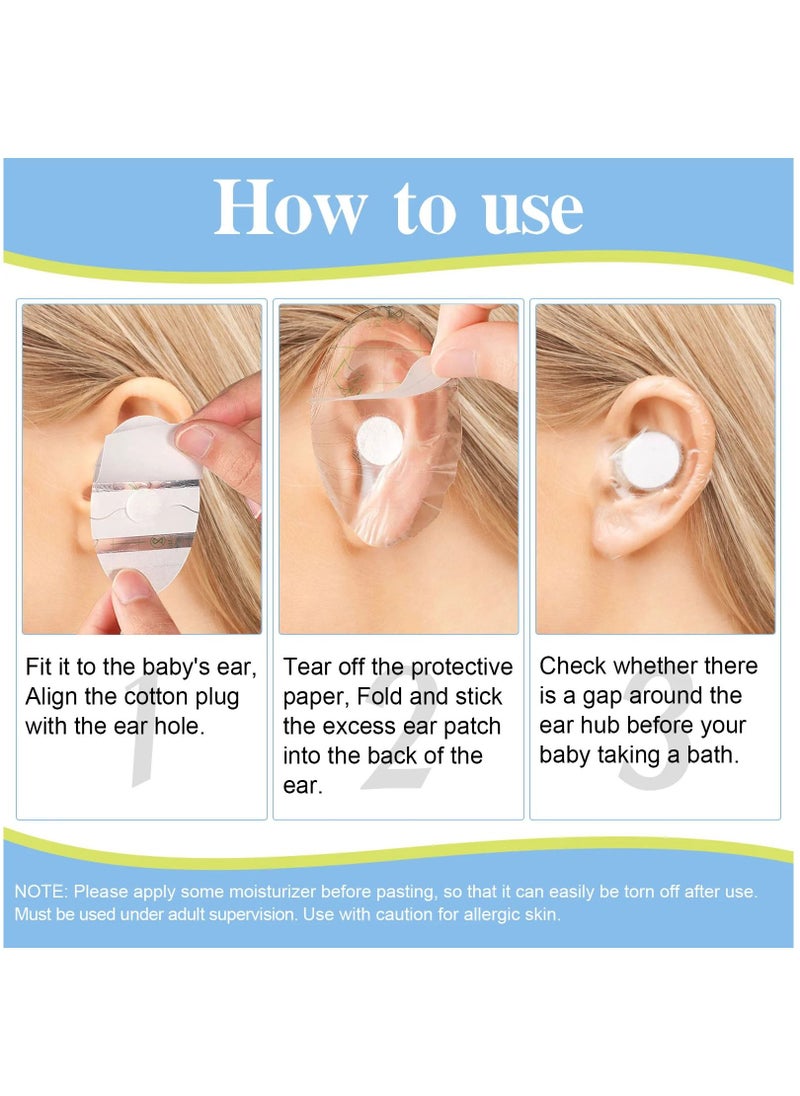 Sefudun 60 Pieces Waterproof Ear Protector Cover for Swimming Shower Ear Protectors with Ear Plugs for Kids Newborn Disposable Ear Covers for Shower Surfing Snorkeling and Other Water Sports  - Image 5
