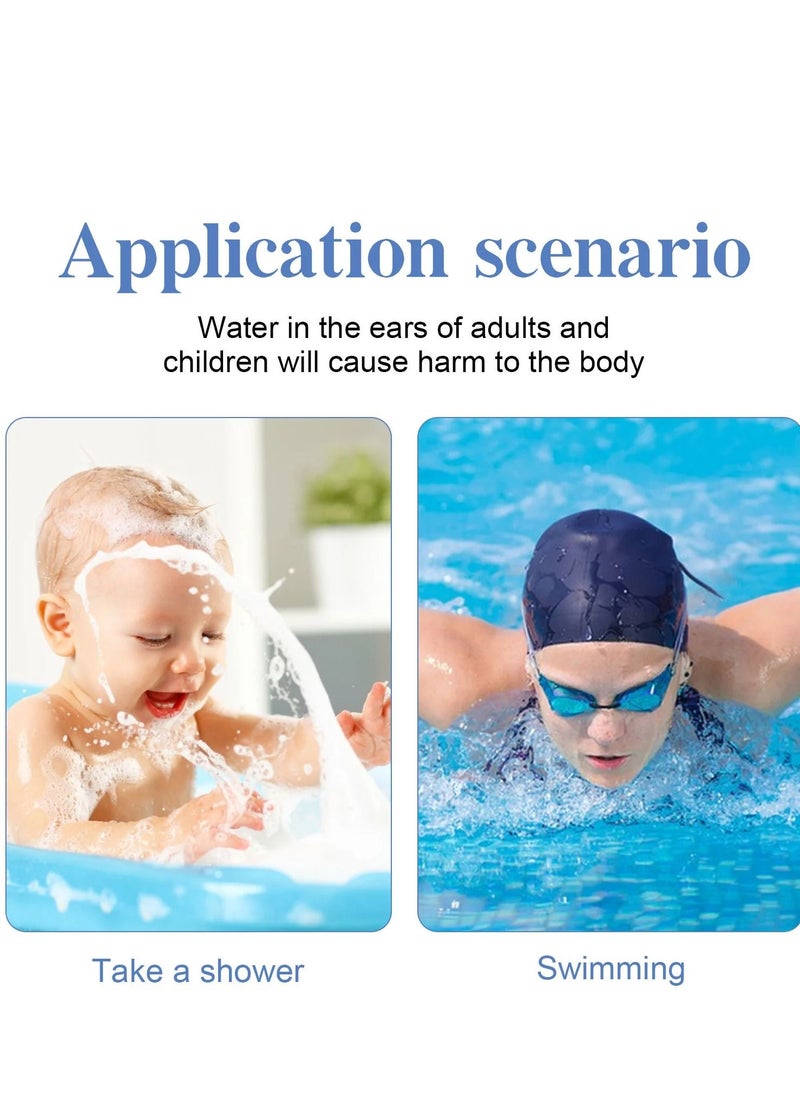 Sefudun 60 Pieces Waterproof Ear Protector Cover for Swimming Shower Ear Protectors with Ear Plugs for Kids Newborn Disposable Ear Covers for Shower Surfing Snorkeling and Other Water Sports  - Image 3