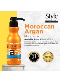 style aromatherapy Professional Moroccan Argan Leave-In Hair Moisturizer Cream 100 Ml | Moroccan Hair Cream For Dry, Damaged, Dull, Frizzy Hair  - Image 5