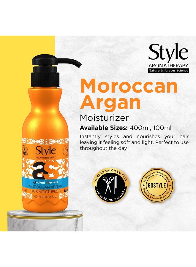 style aromatherapy Professional Moroccan Argan Leave-In Hair Moisturizer Cream 100 Ml | Moroccan Hair Cream For Dry, Damaged, Dull, Frizzy Hair - Image 5