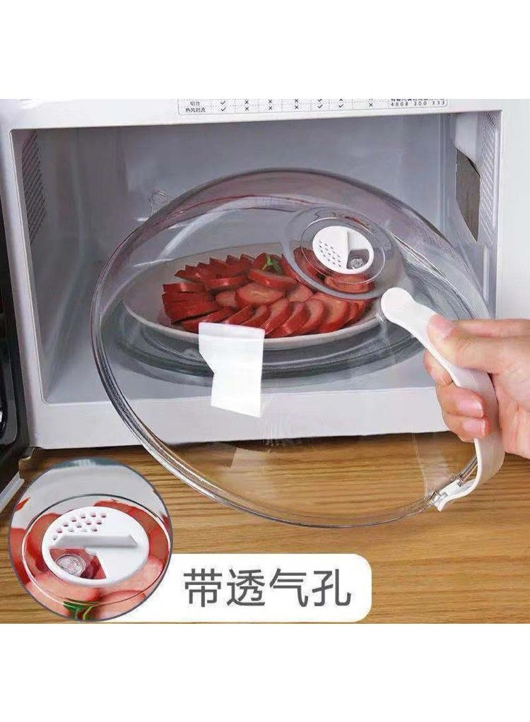 Microwave Oil-proof Cover High Temperature Resistant Heating Cover Food Warming Cover with Steam Vent Fresh-keeping Cover - Image 3