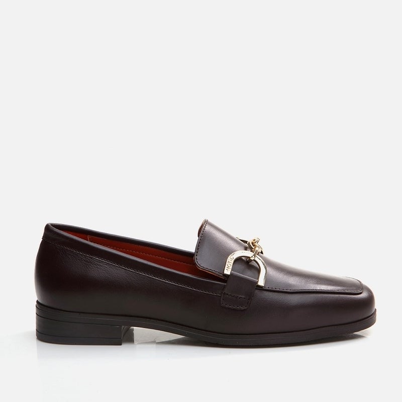 Hotiç 01AYH291750A480 GENUINE Leather Brown Women's Loafer  - Image 1
