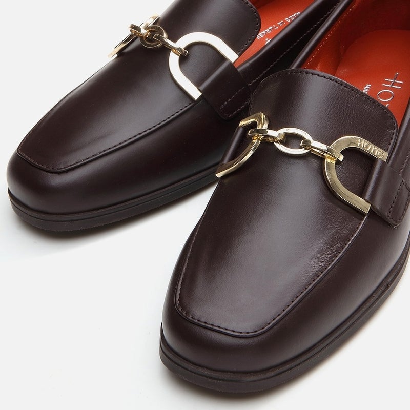 Hotiç 01AYH291750A480 GENUINE Leather Brown Women's Loafer  - Image 4