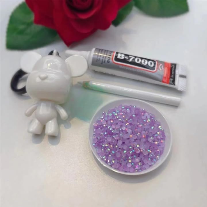 VINTAGER 5D DIY Diamond Painting Rhinestone Bear Making Kit Crystal Rhinestone Full Drill Craft Handmade Gift for Birthday Valentines Day Home Decorations