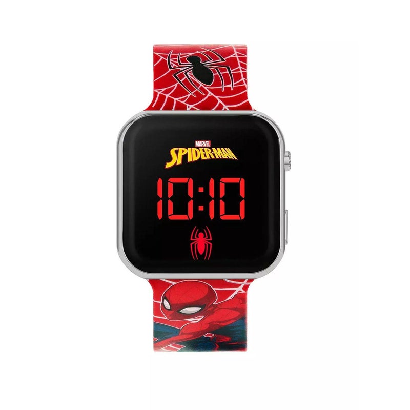 Marvel Spider-Man Spider-Man LED Digital Watch (Red/Black) - Image 3