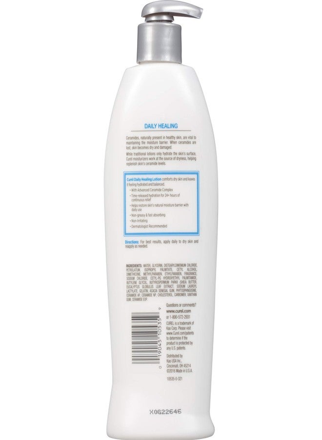 Curel Daily Healing Original Lotion For Dry Skin, 13 Ounces each (Value Pack of 3) - Image 3