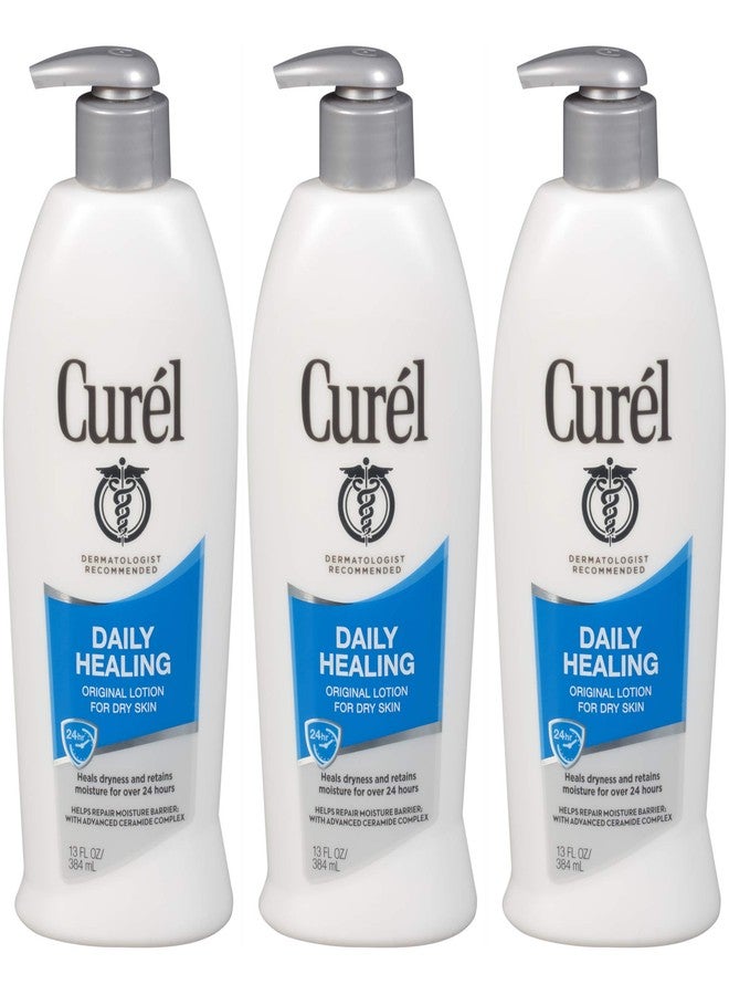 Curel Daily Healing Original Lotion For Dry Skin, 13 Ounces each (Value Pack of 3) - Image 2