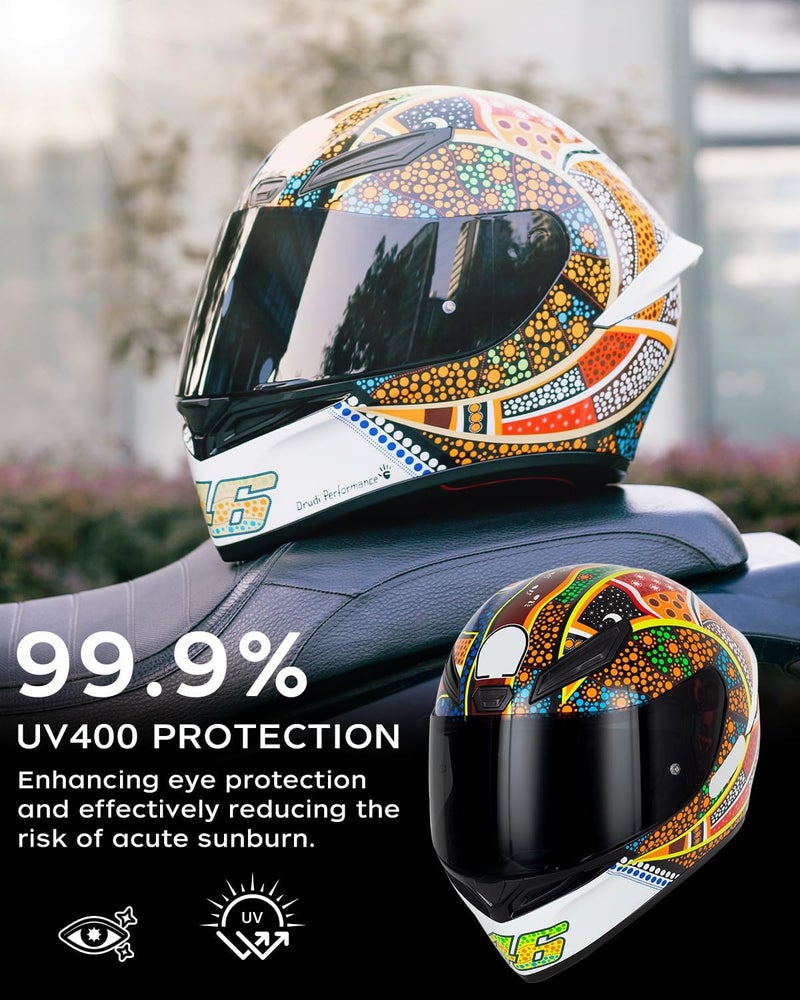 SOMAN K1 Helmet Visor Replacements, K1S Tinted Helmet Visor Compatible with K1 K1S K3SV K5 K5S UV Protection (Deep Smoke) - Image 4