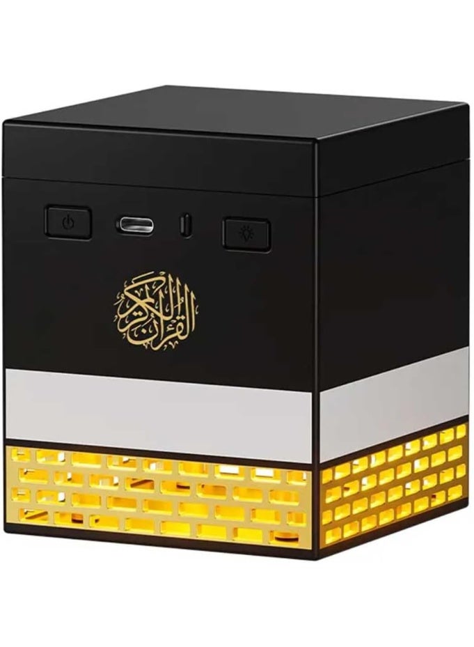 JAJEEK SQ-708 Quran Bluetooth Speaker with Remote & Mobile App Control – Islamic Kaaba Design Speaker with Multi-Color LED Lights, 16 Famous Reciters, 18 Language Translations, Word-by-Word Recitation, 8GB Internal Storage – Ideal for Prayer, Study & Gifting - Image 3