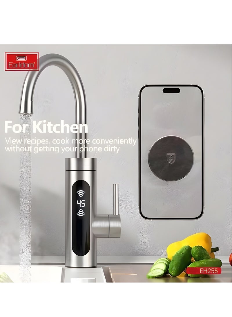 Earldom EH255 Magnetic Mount Holder – 360° Rotation – Secure & Firm Grip for Car, Wall, and More-BLACK - Image 5