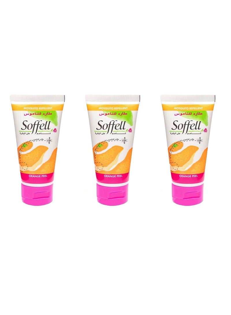صوفيل عبوة من 3 كريمات طاردة للبعوض بقشر البرتقال الشفاف 50 مل - Image 1