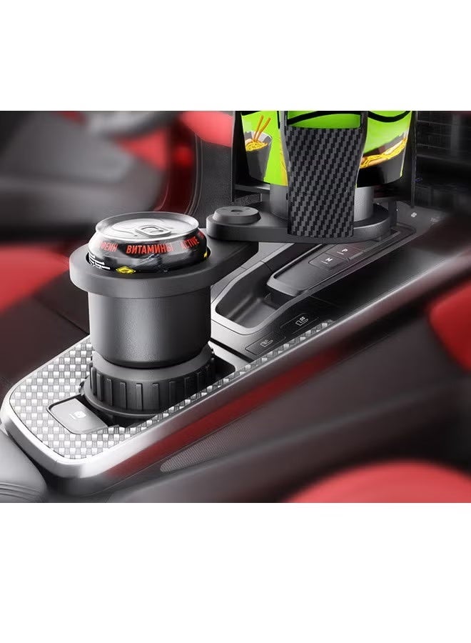 A ZONE Car Interior Accessories Upgraded Multi-Functional Rotating Car Cup Holder - Image 3