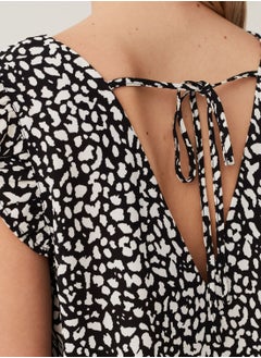 Ovs OVS Blouse With Patterned Flounce  - Image 4