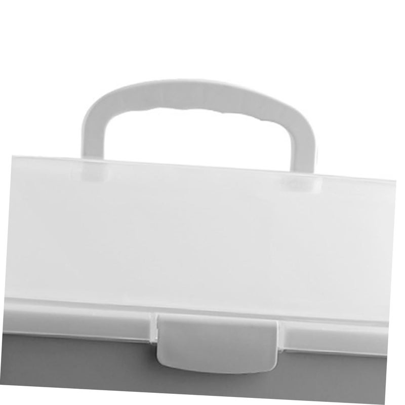 منظم أسطح المطبخ الرمادي، وعاء تخزين، صندوق تخزين مع حامل أدوات ومصفاة - Image 3