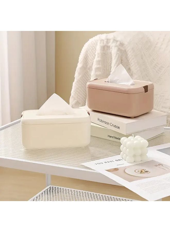 Pink Modern Nordic Waterproof Tissue Box With Lid Dustproof Spill Resistant Organizer - Image 5