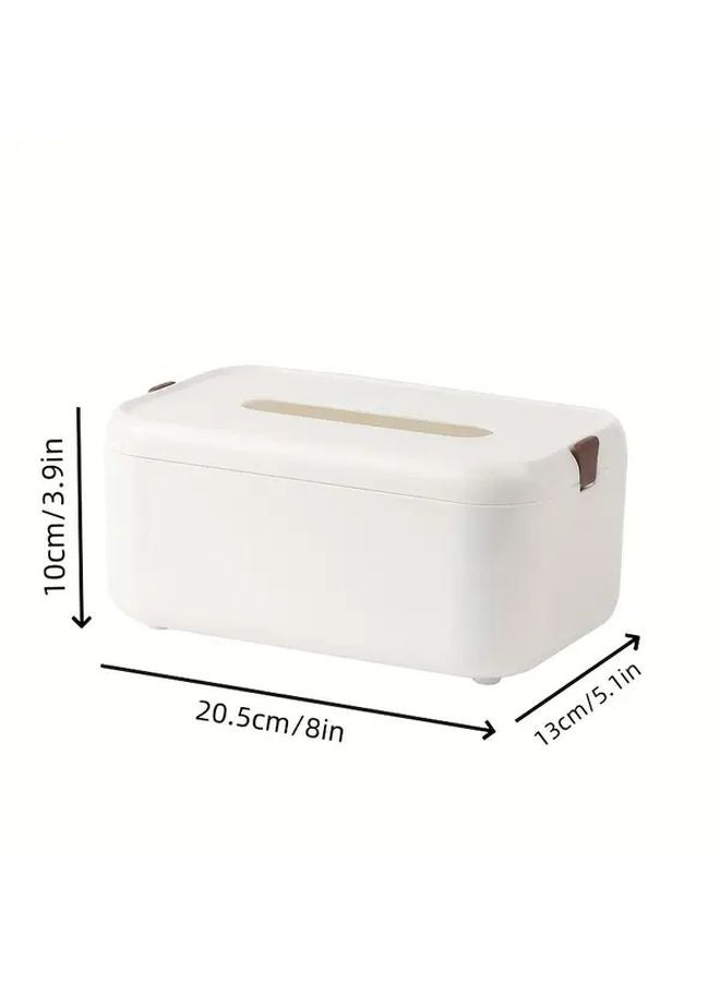 Pink Modern Nordic Waterproof Tissue Box With Lid Dustproof Spill Resistant Organizer - Image 4