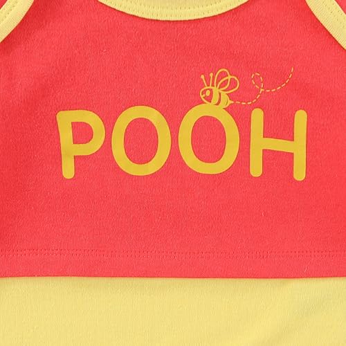 Disney Winnie the Pooh Baby Boys Short Sleeve Bodysuit with Hat and Booties 3 Piece Set for Newborn and Infants - Image 4
