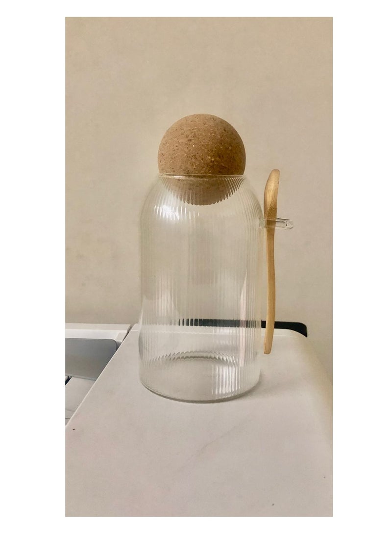 Generic - Glass jar with a multi-use ball cap - Image 1