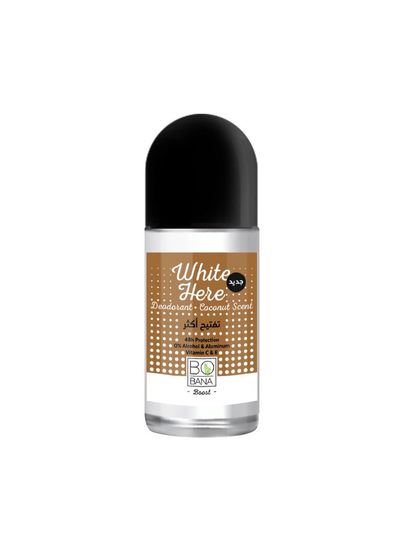 Bobana "White Here" Deodorant With Coconut Scent
