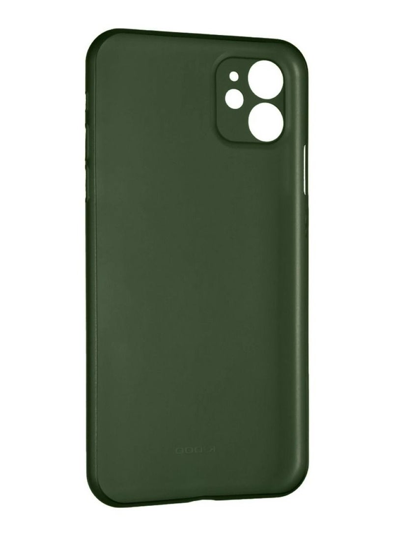 K-Doo غطاء خلفي رقيق للغاية من Air Skin لجهاز iphone 12 بلون أخضر غير قابل للانزلاق بتغطية كاملة - Image 4
