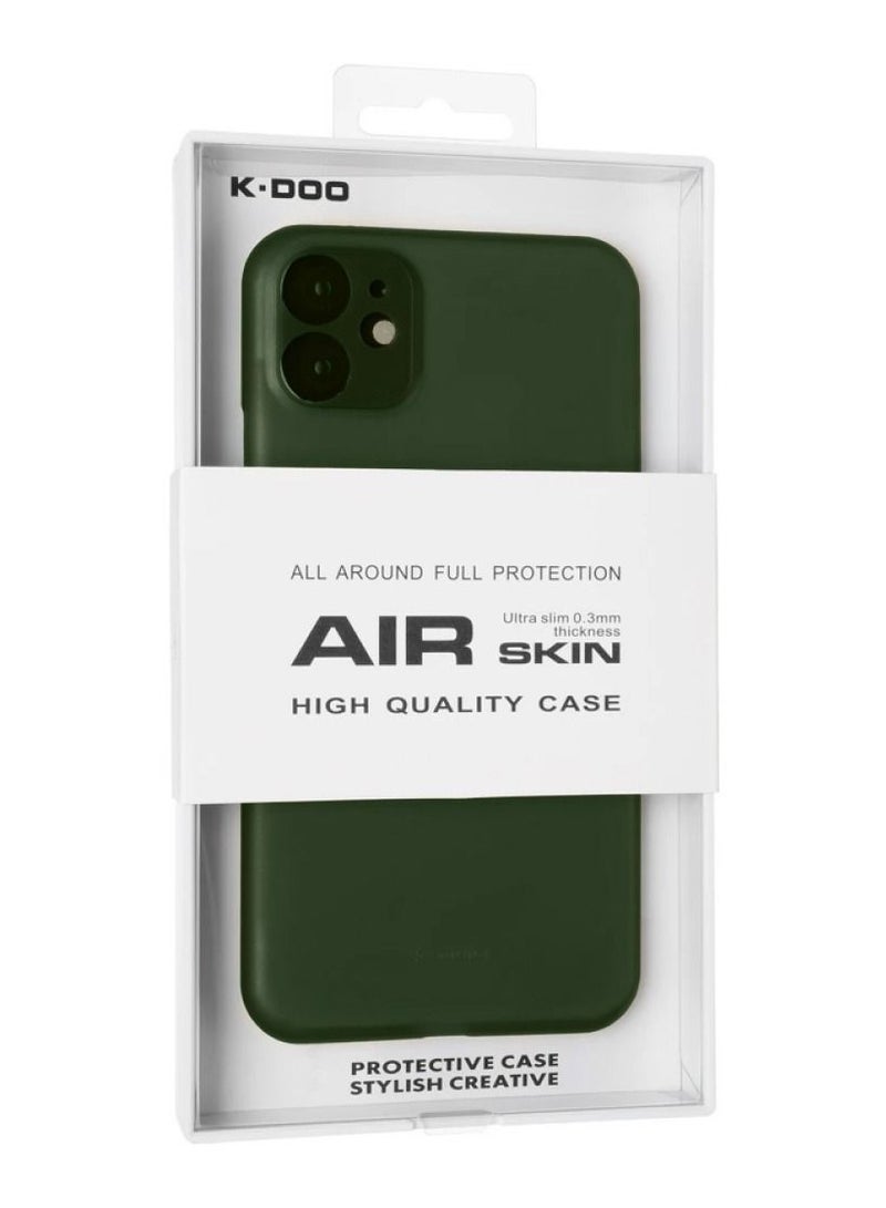 K-Doo غطاء خلفي رقيق للغاية من Air Skin لجهاز iphone 12 بلون أخضر غير قابل للانزلاق بتغطية كاملة - Image 5