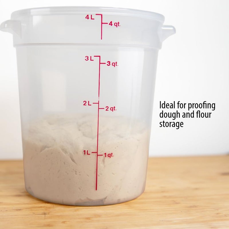 Cambro Food Storage Containers with Lids (BPA-Free) - 4 Quart Food Storage Container (2 Pack) - Image 3