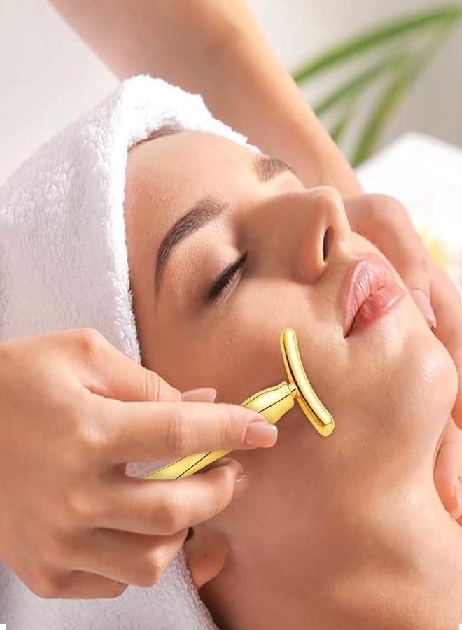 AKOAK 2 Pieces Metal Eye Cream Applicator, Facial Roller Massage Stick, Help Reduce Puffiness and Wrinkles, Dark Circles (Gold - Image 4