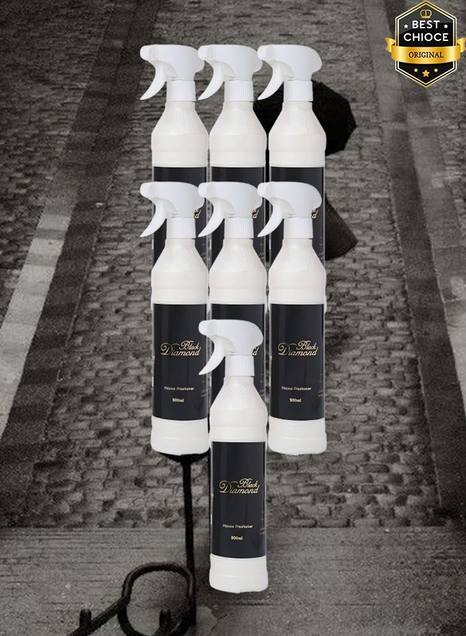 Banafa 7 Pieces Black Diamond Air Freshner 500ml - Image 1