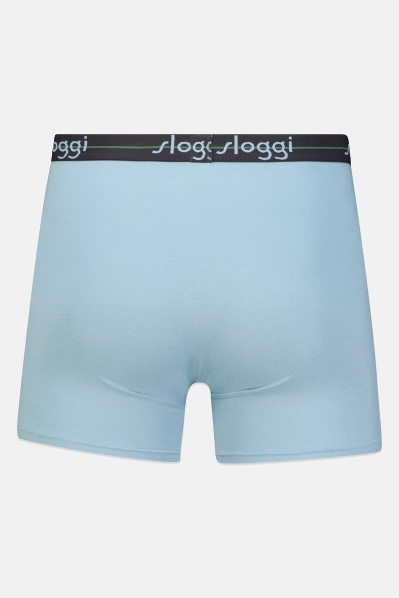 sloggi Men 3 Pieces Brand Logo Boxer Briefs, Multicolor - Image 3