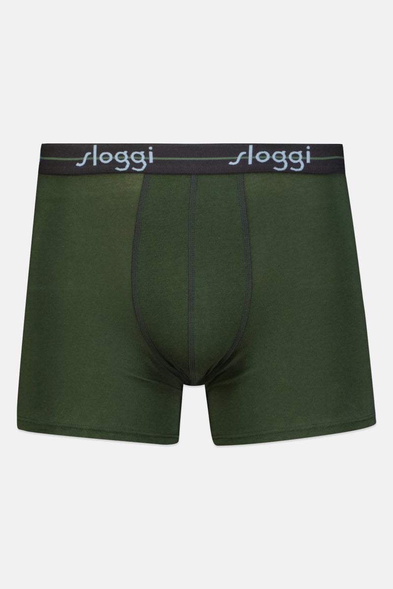 sloggi Men 3 Pieces Brand Logo Boxer Briefs, Multicolor - Image 5