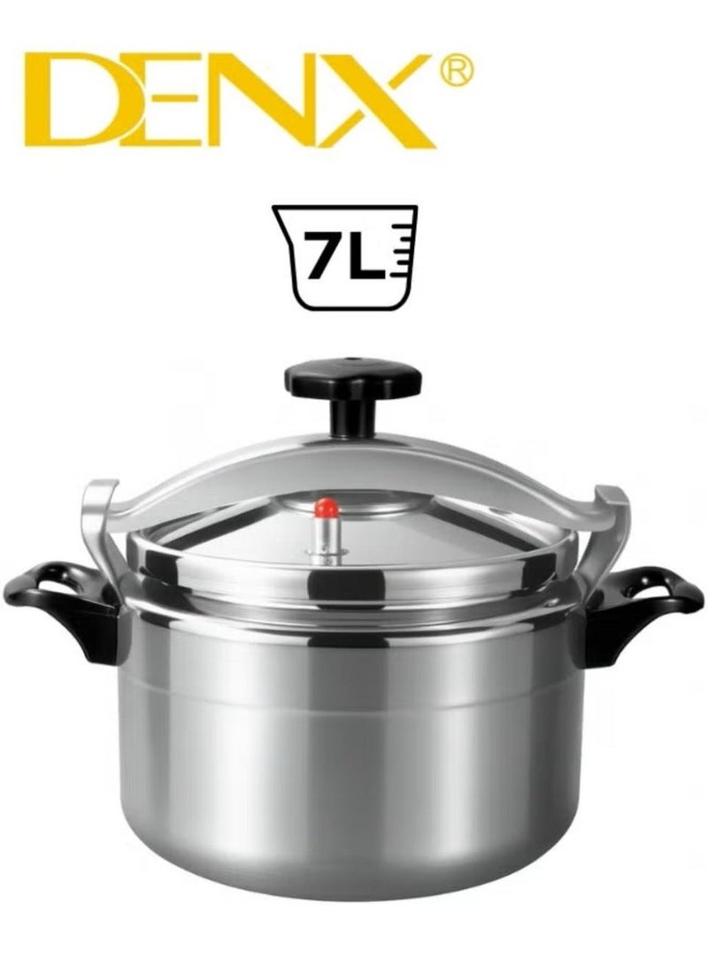 دينكس قدر ضغط أصلي ممتاز من الألومنيوم DX3428 سعة 7 لتر بقطر 24 سم، مصنوع من الألومنيوم عالي الجودة بسمك 2 مم لتحقيق أقصى قدر من المتانة والسلامة، تصميم أنيق يتميز بصمام ضغط ذكي، قاع واحد قوي لتوزيع الحرارة بالتساوي، مثالي لإعداد وجبات سريعة وصحية للعائلات الصغيرة والمتوسطة. - Image 2