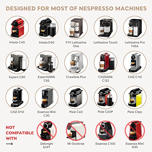 i cafilas Stainless Steel Refillable Coffee Espr*sso Capsules, Reusable Coffee Pods Compatible with Nespr*sso Original Line Brewers 4Y Crema New Generation (3 Capsules + 1 Tamper) - Image 5