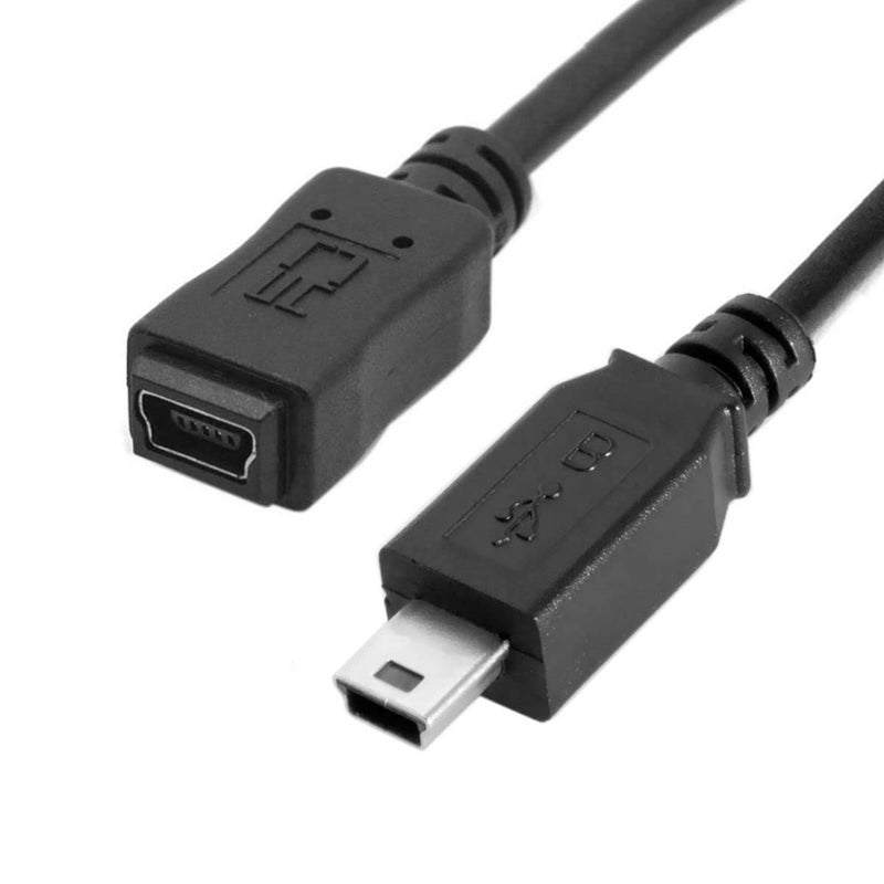 chenyang Mini USB Extension Cable, USB 2.0 Mini USB 5Pin Male to Female Power Charging Data Transfer Extension Cable for Dash Cam/GPS/Camera 4.92FT/1.5M - Image 1