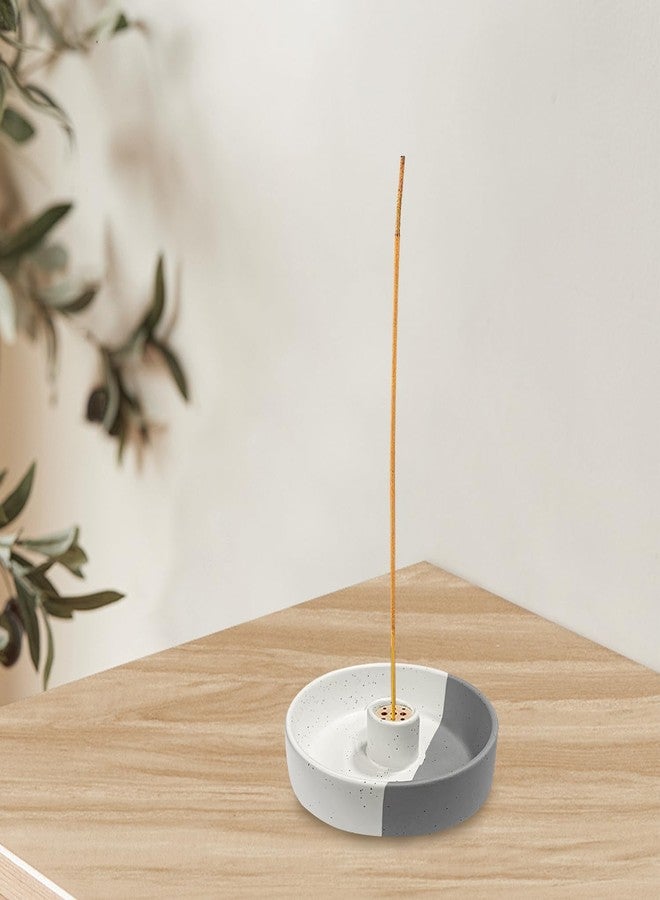 Gute Palo Santo Holder, Ceramic Incense Burner for Palo Santo Sticks, Handmade Palo Santo Wood Incense Stick Holder(White&Gray) - Image 4