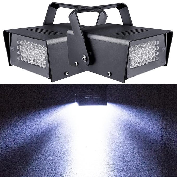 2 PACKS 32 LED STROBE LIGHTS FOR HALLOWEEN PARTY AND ROOM MINI FLASHING LIGHT WITH MULTIPLE MODES