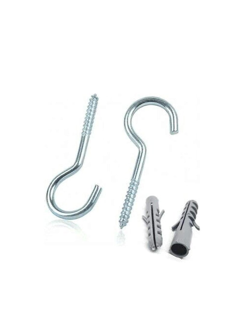 ABBASALI Screw Hook With Fisher Set Of 6pcs - Image 1