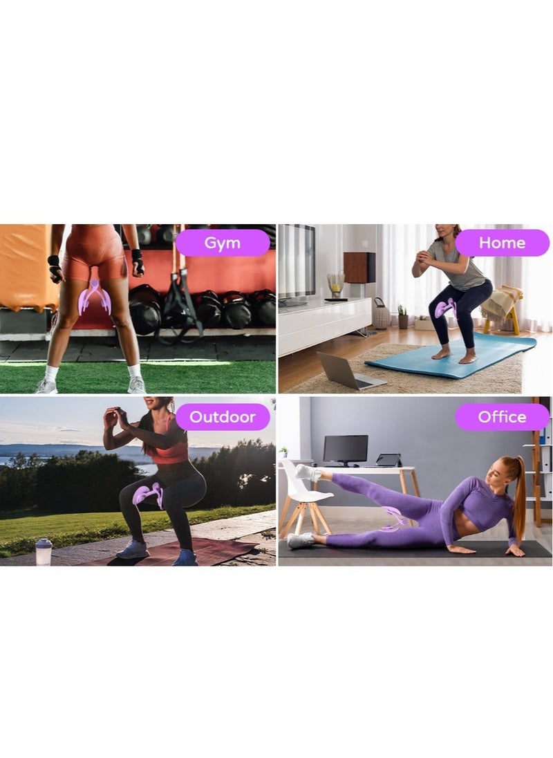 Generic - Hip Trainer Kegel Exerciser, Pelvic Floor Trainer, Kegel Trainer for Postpartum Rehabilitation, Trimmer Inner Thigh, Thigh Toner Workout (Purple) - Image 1