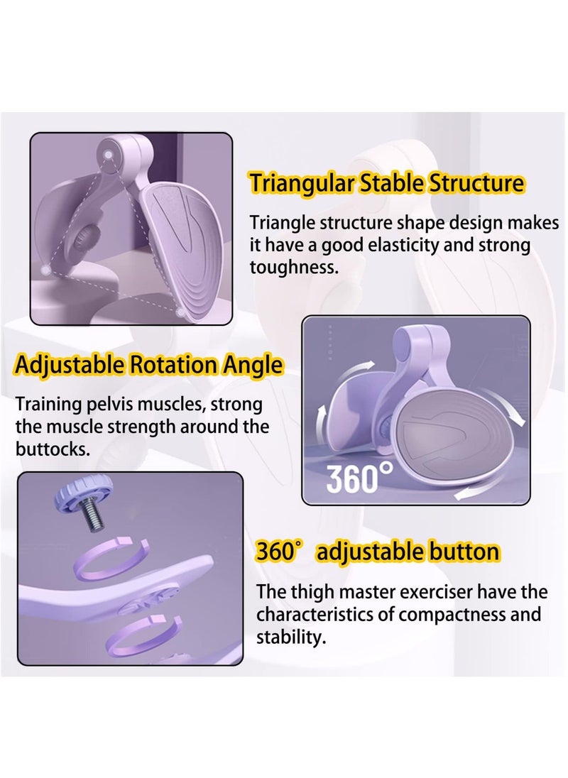 Generic - Hip Trainer Kegel Exerciser, Pelvic Floor Trainer, Kegel Trainer for Postpartum Rehabilitation, Trimmer Inner Thigh, Thigh Toner Workout (Purple) - Image 1