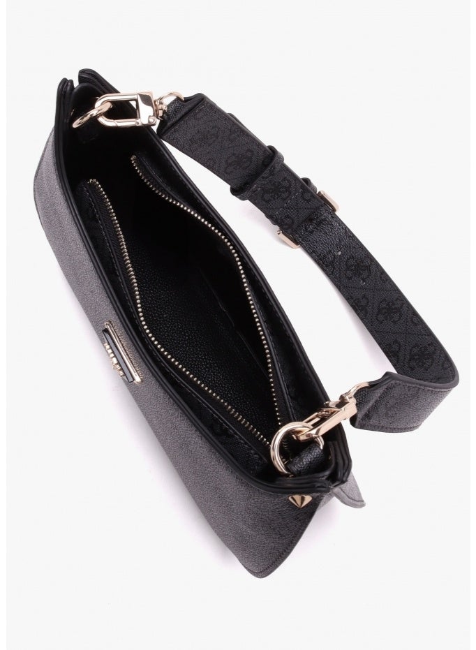 GUESS Mini Meridian Coal Logo Shoulder Bag - Image 3