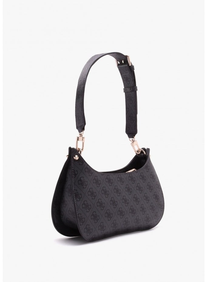 GUESS Mini Meridian Coal Logo Shoulder Bag - Image 2