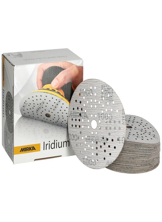 Mirka Iridium 5-Inch Sandpaper, 1000 Grit - 50-Pack Hook & Loop Discs for Automotive, Wood, Wall & Body Sanding - Premium Car Sanding Paper - Image 1